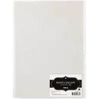 Creativ Company Vellum-paperi, luonnonvalkoinen, A4-koko, 150 g/m², 10 arkkia.