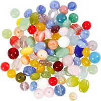 Creativ Company Glass Beads Various Round Oval Circle 60 grams