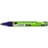 Creativ Company Glass and Porcelain Pen Glitter Semi-Opaque - Violet