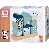 Eichhorn Wooden Stacking Puzzle Panda 15 pieces.