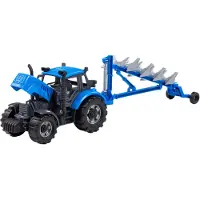Cavallino - Cavallino Tractor with Plow Blue Scale 1:32
