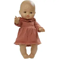 Heless Doll Knit Dress Peach 28-35 cm