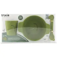 Trixie Silicone Baby Eating Set - Mr. Dino