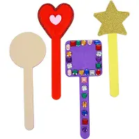 Colorations - DIY Wooden Stick Shapes 4 Designs 20pcs.
