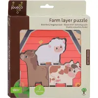 Jouéco Farm puzzle with layers