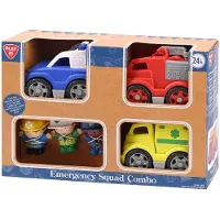 Play - Emergency Vehicles with Figures Playset 6pcs