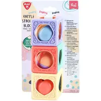 Play go Stacking Blocks with Rattle - 3pcs.