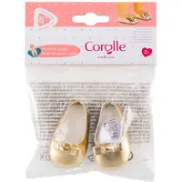 Corolle Golden Ballet Flat Shoes for Baby Doll 36cm