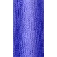 Party Deco Koristeellinen tylli, tummansininen - 30 cm x 9 m