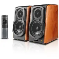 Edifier S1000W -aktiivikaiuttimet, Bluetooth 5.2, puu/musta