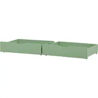 Hoppekids Laatikkosarja 70x160cm sänkyihin - vaalean vihreä Pale Green