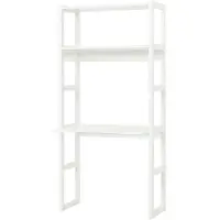 Hoppekids STOREY kokonaisuus, hyllyt 2kpl, pöytälevy, 80 cm - valkoinen White