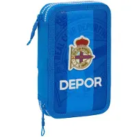 Safta Double Filling Real Deportivo De La Coruña Kynäkotelo 28 Yksiköt