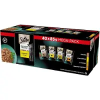 Sheba Selection Select Slices Poultry Selection in Gravy, Kissan märkäruoka, Adult, 40 x 85 g
