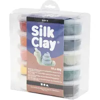 Silk Clay 10x40 g murretut värit muovailumassa
