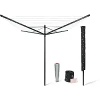 Brabantia pyykinkuivausteline Lift-O-Matic, 50 m, harmaa