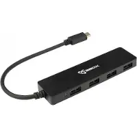SBOX TYPE-C USB-HUB 4X USB 3.0
