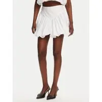 Bardot Lissett Poplin Mini Skirt - White - 36