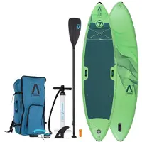 FitNord Aqua Leaf 340 SUP-lautasetti, vihreä (kantavuus 200 kg, lasikuitumela) G2