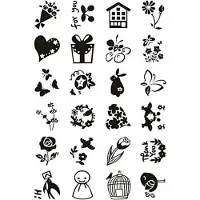 Creativ Company - Silicone Stamps Little Sweet Greetings 1 Sheet
