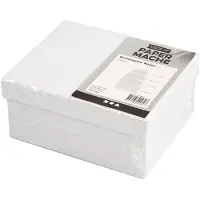 Creativ Company - Rectangular Boxes White with Lid 4 pcs.