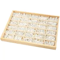 Creativ Company - Wooden Letter Beads White A-Z 750 pcs.