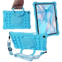 SKALO Samsung Tab A9 Shock Resistant Armor Popit Silicone Kuori - Turkoosi