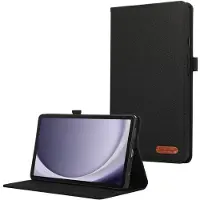 SKALO Samsung Tab A9 Kangaskotelo - Musta