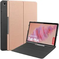 SKALO Lenovo Tab Plus 11.5" Duofold PU-Nahkakotelo - Ruusukulta