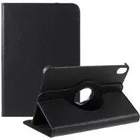 SKALO iPad Mini (2024) 360 Litchi Suojakotelo - Musta