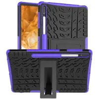 CaseOnline Iskunkestävä kuori jalustalla Samsung Galaxy Tab S9 11.0 - Violetti