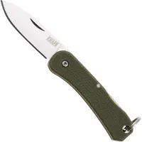 Knafs Co. Lander 6 -00426 Satin 4034SS, OD Green FRN, keychain pocket knife