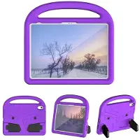 SKALO iPad 10.9 (2022) Lapsikuori kahvalla ja jalustalla - Violetti