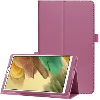 SKALO Samsung Tab A7 Lite Duofold Litchi Suojakotelo - Violetti