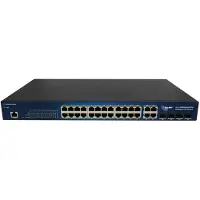 ALLNET ALL-SG8428V2PM, Hallittu, L2, Gigabit Ethernet (10/100/1000), Täysin kaksipuolinen, Power over Ethernet -tuki, Telineasennus