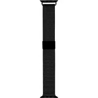 Sandstrom Apple Watch mesh ranneke 42-49 mm (musta)