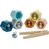 PlanToys Puulelu - 13 Osaa - Mehiläispesät - - OneSize - Lelut