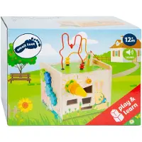 Small Foot - Wooden Activity Cube and Motor Spiral