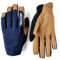 Hestra Spiro Long -pyöräilyhanskat Navy/Tan unisex