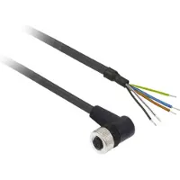 Schneider Electric Anturikaapeli PUR M12 5-napainen naaras, kulma 5 metriä XZCP1264L5