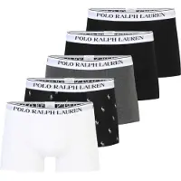 Ralph Lauren Bci Cotton/Elastane-5Pk-Trn - Black - XXL