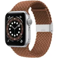 CaseOnline Punottu elastinen rannekoru Apple watch 6 (40mm) - ruskea