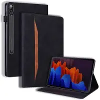 SKALO Samsung Tab S7/S8 PU-nahkainen lompakkokotelo, jossa on kynäosasto - Musta
