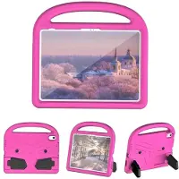 SKALO iPad 10.9 (2022) Lapsikuori kahvalla ja jalustalla - Pinkki