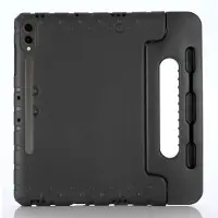 SKALO Samsung Tab S9+/S9 FE+ Kuori kahvalla/telineellä - Musta
