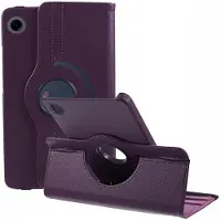 SKALO Samsung Tab A9 360 Litchi Suojakotelo - Violetti