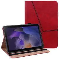 SKALO Samsung Tab A8 PU-nahkainen Lompakkokotelo - Punainen