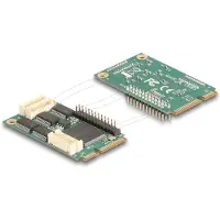 DeLOCK 95279, Sarja, Mini PCIe, Musta, Kulta, Vihreä, Kiina, 460,8 Kbit/s, 256 B