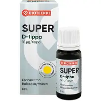 Bioteekin super D-tipat 8 ml ravintolisä