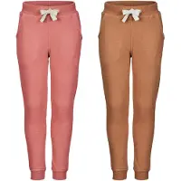Minymo Basic 37 -Sweat Pant (2-Pack) - Pink - 134